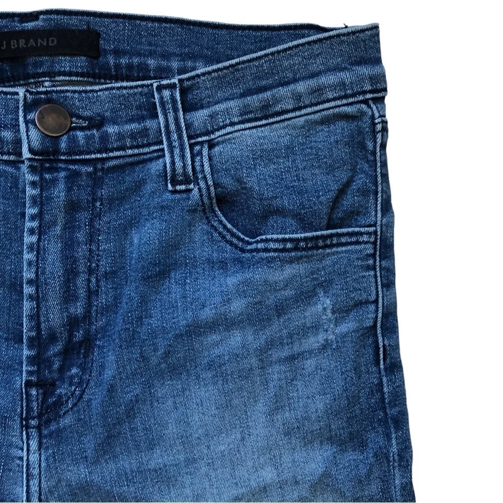 J Brand Alana Fix Up Destruct Size 27 Ankle Medium Blue - Picture 5 of 15